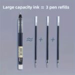 30Pcs/10Pcs Direct Liquid Quick Drying Ballpoint Pen, 0.5Mm Black, Blue, Red. Brush Questions To Write Homework Gel Pen, School Office Writing Stationery Gel Pen, A Good Pen To Write - Image 13