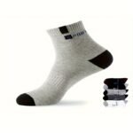 5 Pairs 10 Pairs Men'S Breathable Athletic Socks, Fashion Letter Print High Elasticity Outdoor Running Socks - Image 7