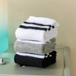 1/6 Pairs Striped Athletic Socks, Simple & Comfy Unisex All-Match Mid Tube Socks, Women'S Stockings & Hosiery - Image 7