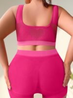 1Pc Seamless Low Waist Panty Full Coverage Underwire-Free Comfortable Style Plus Size Bra In Rose, Miotan - Image 6