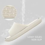 Unisex Solid Color Eva Pillow Slides, Lightweight Soft Sole Quick Drying Shower Slides, Non-Slip Summer Travel Slides - Image 4