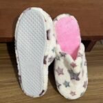 Women'S Cozy Star Patterned Plush Slippers, Colorful Plush Lined Home Footwear, Soft Indoor Warm Comfortable Fit - Image 6