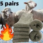 5 Pairs Men'S Thick Wool Blend Socks - Cozy Mid-Calf Winter Socks In Solid Colors (Dark Gray, Light Blue, Brown, Navy Blue, Beige, White), Soft & Warm For Casual Or Cold Weather, Cozy Footwear | Giftready Packaging | Quality Fabric Socks, Cute Socks - Image 16
