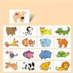 16Pcs Early Learning Puzzle Set For Youngsters - Educational Flashcards With Characters, Occupations, Fruits, Vegetables & Vehicles - Colorful Cognitive Development Gift - Image 3