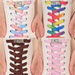 1 Pair Free-Tie Shoelaces Set, 2Pcs Elastic Shoelaces & 2Pcs Shoelaces Buckles For Sneakers Canvas Shoes, Street Style - Image 12