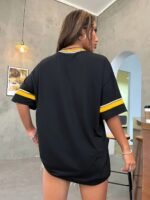 Women'S Oversized Graphic Tees Brooklyn Letter Short Sleeve Tshirt Tee Top - Image 8