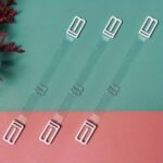 3-Pack Bra Straps Holder Anti-Slip Elastic Adjustable Clips, Lingerie Accessory, Undergarment Shoulder Strap Fix With Metal Buckles, Black/White/Beige - Image 10