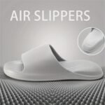 Solid Color Unisex Comfortable Minimalist Creative Embossed Cushion Summer Women'S Slippers Soft Eva Versatile Couple Outdoor Beach Walking Indoor Home Bathing Multi-Color Options Le-576