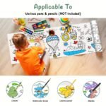 Creative Doodle & Painting Roll For Ages 3+ - 300Cm Unfolding Graffiti Paper, Develop Creativity And Motor Skills, Mixed Color Watercolor Compatible Art Scroll - Image 8