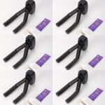 Adjustable Wall-Mounted Guitar Holder, Stainless Steel Non-Slip Sponge Stand, Easy Install, Black, For Guitars, Ukulele, Violin - Instrument Display Hanger - Image 7