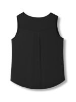 Plus Size Casual Tank Top, Women'S Plus Solid Round Neck Medium Stretch Henley Tank Top - Image 9