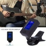 Clip On Guitar Tuner Electronic Clip On Tuner For Most String Instruments Easy Reading Accurate Tuning Tuner Clip For Guitar Green When The Tone Is Accurate, Blue When It Is Inaccurate - Image 9