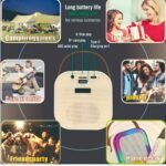 Mini Portable Karaoke System With 1 Or 2 Wireless Microphones - Colorful Led Disco Lights, Rechargeable Lithium Battery, Usb Charging, Ideal For Home Parties, Birthdays, And Valentine'S Day Gifts, Karaoke Equipment|Modern Karaoke Machine|Wireless Microphone - Image 5