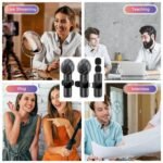 Professional Wireless Lavalier Microphone, Mini Wireless Clip-On Microphone For Smartphones, Laptops, For Recording Videos, Live Streaming, Interviews And Video Blogging - Image 9