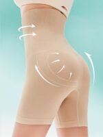 1Pc Of High-Waisted Postpartum Shaping Shorts, Body Control Garment For Women, Tummy Control And Butt-Lifting Shapewear, High-Waisted Trainer, Breathable Shapewear, Fitted Lingerie, And Shaping Underwear. - Image 3