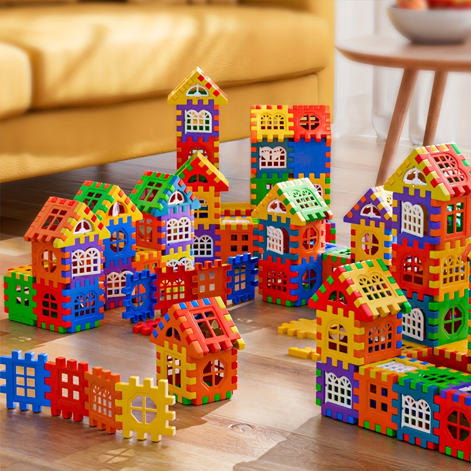 product-fancy-c0ff35b9-d5a4-458b-a999-954a7a9cb14d.jpg 100Pcs House Assembly Building Blocks, Large Size, Creative Square Block Building Blocks, Basic Assembly Building Blocks, Educational Diy Assembly Toys, Birthday Gifts - Image 1