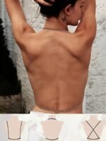 Women'S Sexy Seamless Push Up Bra, Polyamide 78% Spandex 22%, Solid Color, Backless, Invisible Comfort, Removable Padding, Knit Fabric, Wireless, 140Gsm - Adult Lingerie