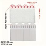 6/12/24-Pack, No-Drill Hanging Strips - Double-Sided Removable Wall Hooks For Frames And Artwork With Waterproof Adhesive Tabs - Image 4