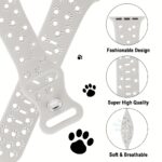 Silicone Animal Paw Print Watch Band, Water-Resistant, Soft & Breathable, Casual Style, Compatible With Apple Watch Series 1-9, Se, Ultra, Ultra 2, S10, Buckle Included - Image 15