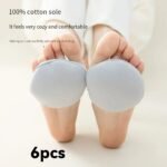6-Pack Women'S Forefoot Five Toe Pad Suitable For High Heels-Half Insole Foot Care Non-Slip Toe Socks Toe Pad Plug-In, High Heels Toe Support - Image 6