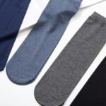 10 Pairs Of Men'S Solid Color Anti Odor & Sweat Absorption Thin Crew Socks, Comfy & Breathable Socks, For Daily & Outdoor Wearing, Spring And Summer - Image 12