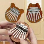 Mini Kalimba Thumb Piano 8-Key Wooden With Hanging Rope, Exquisite Finger Piano Instrument, Ideal Gift For Friends, Valentine'S Day, Adult Beginners - Image 4