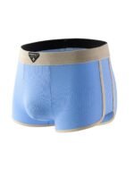 3Pcs Men'S Boxer Briefs - Breathable Mid-Rise Underwear With Elastic Waistband, Soft Stretch Polyester-Spandex Blend, Non-See-Through Knit Fabric, Solid Colors (Light Blue/Beige/White/Light Khaki) - Machine Washable, Everyday Comfort, Minimalist Design, Durable Construction, High Elasticity - Image 10