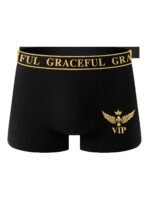 4Pcs Men'S Boxer Briefs - Stylish & Comfortable High-Elasticity Underwear With Golden Geometric Patterns, Soft Breathable Fabric For Casual Attire, Everyday Comfort | Stylish Boxers | Comfortable Fit - Image 4