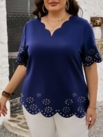 Burnt Floral Lace Top - Image 3