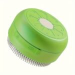 Lemon/Mango/Banana Styles, Multiple Options Available. Self-Cleaning Steam Cat Brush, One-Key Spray & Massage, Universal For Cats And Dogs. Standard Version (Fixed Head + 150Mah), Lemon Pro Version (2 Replaceable Heads + 400Mah Large Battery). - Image 5