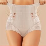Miotan Women'S High-Waist Tummy Control Shapewear Panties, 1Xl-5Xl, Breathable Mesh Lace Design, Grey, Comfort Fit For Casual Attire, Tummy Control Underwear, Miotan