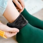 Solid Thick Warm Snow Socks, Warm Plush Lined Mid-Calf Floor Socks For Fall & Winter, Women'S Stockings & Hosiery For Winter - Image 7
