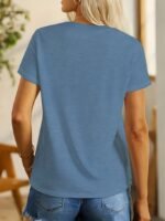 Women'S Casual Elegant Panda Print Crew Neck T-Shirt - Short Sleeve Bamboo Graphic Tee, Soft Breathable Fabric, Machine Washable, Spring Summer Top, Panda Gifts, Casual Attire Shirt, Durable Print Shirt - Image 8