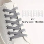 1Pair Elastic Free-Tie Shoelaces, No-Tie Lazy Shoelaces For Sneakers Canvas Shoes - Image 7