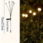1Pc Solar Firefly Lamp: Add A Magical Glow To Your, Or Party For Christmas, Halloween, Thanksgiving Easter Gift Halloween Gift - Image 3