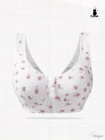 Women'S Large Size Four Seasons Random Print Vest Underwear, Soft, Comfortable And Breathable Front Button Underwear - Image 7