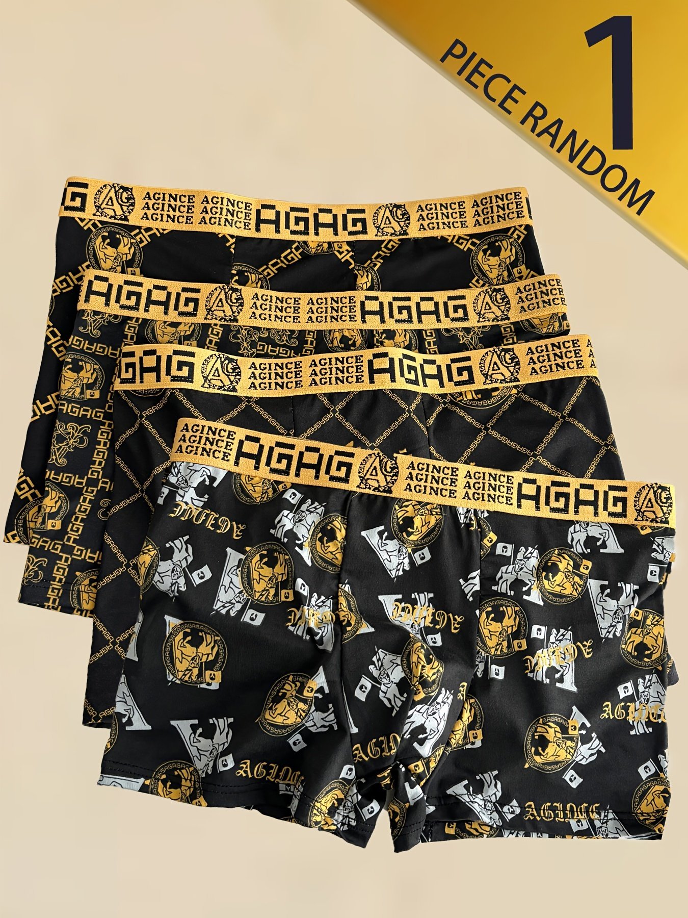 product-fancy-c36de3ae-8131-4c74-89c7-af792d98ed6d.jpg 1 Pack Of Men'S Comfortable Close-Fitting Flat-Cut Underwear - Breathable, Elastic And Quick-Drying, Suitable For Casual Wear - Image 1