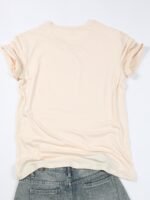 Women'S Elegant Casual Short Sleeve T-Shirt - Round Neck Solid Black Top, Medium Stretch Machine-Washable Fabric, Versatile All-Season Wear For Everyday & Formal Outfits, Versatile Clothing, Sophisticated Style, Comfortable Fit - Image 10