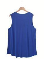 Solid Color Versatile Sleeveless Chest Pleated Casual Vacation Top - Image 9