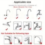 1Pc Faucet Washing Hair Shower Pet Cat Dog Bath Faucet Sprayer, Multi-Purpose Faucet, Shower Spray Head Convenient Easy Installation - Image 5