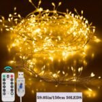 1Pc Usb-Powered Fairy Led String Lights With Remote - 8 Lighting Modes, Timer, Warm White & Multicolor Options - Perfect For Christmas Tree, Bedroom, Ceiling, Garland, Window, Wedding Decorations, Indoor/Outdoor Use - Image 3