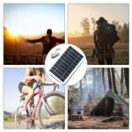 1Pc Outdoor Solar Usb Charger, Portable Charging Panel For Travel And Camping, Compatible With Mobile Power Banks, Phones, Flashlights, Fans - Conductive Metal, Type-C Interface, Eva Packaging, Camping Accessories - Image 8