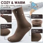 3/10 Pairs Of Thick Winter Velvet Snow Socks For Men, Soft Plush Warm Boot Socks, Suitable For Outdoor Work And Leisure, A Gift For Husbands, Fathers, Or Boyfriends, Knitted Items In European Sizes (39-45) And Us Sizes 9-11. - Image 2
