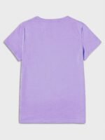 Women'S Purple "I Don'T Care" Empowerment Print T-Shirt - 100% Positive Affirmation Short Sleeve Top With Golden Accents, Round Neck Casual Summer Shirt, Machine Washable & Semi-Sheer For Layering, Everyday Fashion, Fashion Statement Tee, Medium Elasticity Fabric, Spring Outfit, Trendy Design, Breathable Material, Printed Tee, Fashion Lovers - Image 8