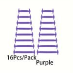 16Pcs Easy-Install No-Tie Silicone Elastic Shoelaces - Waterproof, Stain-Resistant Elastic Laces For Sneakers & Boots - Image 9
