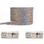 1 Pair Elastic No-Tie Shoe Laces With Diamond Buckle, Lightweight Acetate Rivet Laces, Solid Color Fashion Sneaker Laces, Hand Washable, Woven Craftsmanship, Sports Style - Image 17