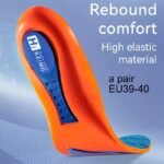 1Pair Shock-Absorption Sweat-Absorbing Insoles For Men, Breathable Arch Support Insoles For King'S Day - Image 7