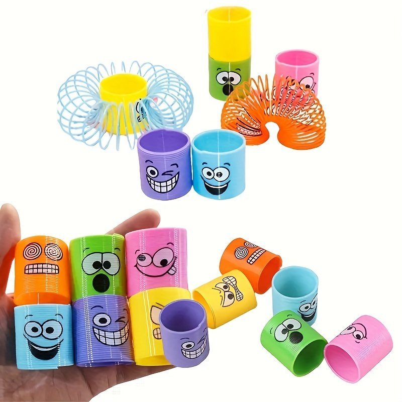 product-fancy-c6754d59-e461-4c75-9711-06667d856d91.jpg 12Pcs/24Pcs Funny Pack Spring Coil Toy: Mini Spring Bulk Toy For Parties, Carnivals, Halloween, Christmas, Birthdays, And Easter - Suitable For Ages 3 - Image 1