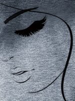 Abstract Print Round Neck T-Shirt, Spring Autumn Casual Long Sleeve Tee For Women - Image 4