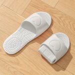 Eva Foldable Slippers For Travel, Indoor Bathroom Massage Sandals, Unisex Quick-Dry Non-Slip Flat Sole Slippers, All-Season Simple Solid Color Slip-On Clogs - Image 3